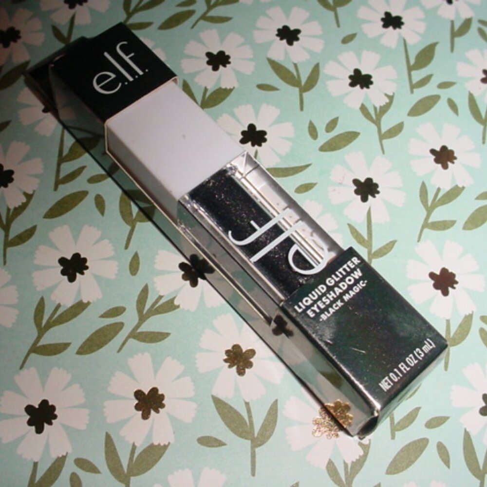 ELF NIB Liquid Glitter Eyeshadow BLACK MAGIC
